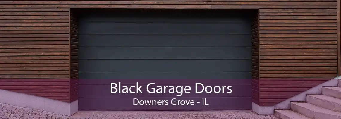 Black Garage Doors Downers Grove - IL