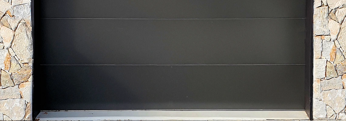 Overhead Black Garage Door Installation in Downers Grove, Illinois